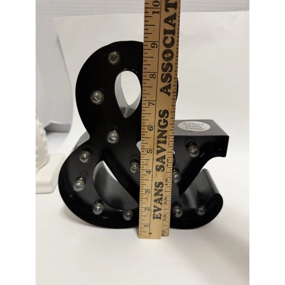 Target Ampersand Black Marquee Light & Battery Operated
